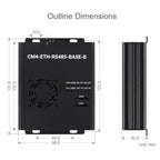 Waveshare Dual ETH Mini-Computer for Raspberry Pi CM4, Gigabit Ethernet, 4CH Isolated RS485
