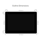 WAVESHARE 5 inch Touch Screen Expansion for Raspberry Pi CM4, PoE Header, Gigabit Ethernet, 4K Output
