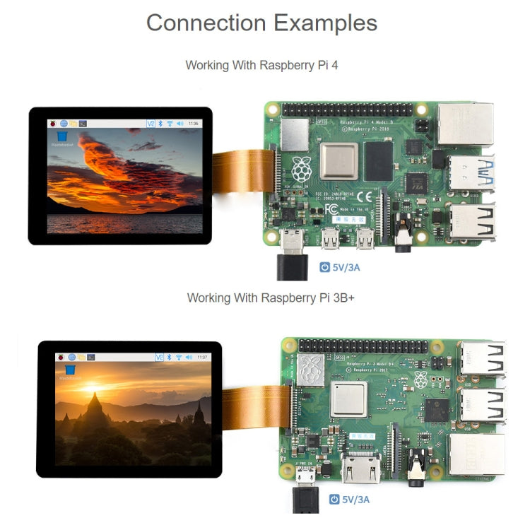 Waveshare 2.8 inch Capacitive Touch Display for Raspberry Pi, 480 x 640, DSI, IPS, Fully Laminated Screen, 2.8 inch
