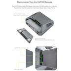 Waveshare Argon One Aluminum Case For Raspberry Pi 4, with Safe Power Button, Argon One