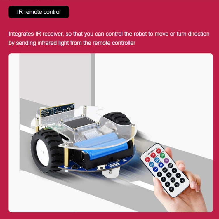 Waveshare PicoGo Mobile Robot, Based on Raspberry Pi Pico, Self Driving, Remote Control