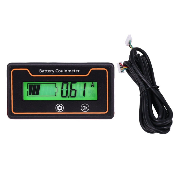 2m 100A 12V 48V Digital Display DC Current Voltmeter Lead-Acid Lithium Battery Charge Meter, 2m 100A