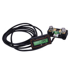 2m 100A 12V 48V Digital Display DC Current Voltmeter Lead-Acid Lithium Battery Charge Meter, 2m 100A