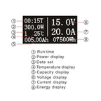 OLED 20A Universal Voltage Current Power Meter, 20A
