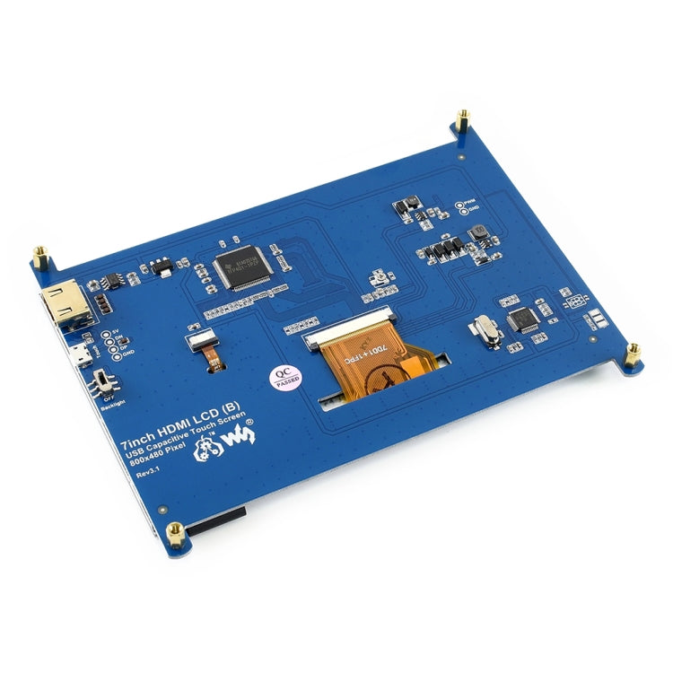 WAVESHARE 7 Inch HDMI LCD (B) 800×480 Touch Screen  for Raspberry Pi, 7 Inch HDMI LCD (B)