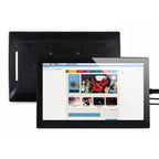 WAVESHARE 13.3inch HDMI LCD (H) Capacitive Touch Screen LCD with Toughened Glass Cover, Supports Multi mini-PCs, Multi Systems, 13.3inch HDMI LCD (H) (with case)