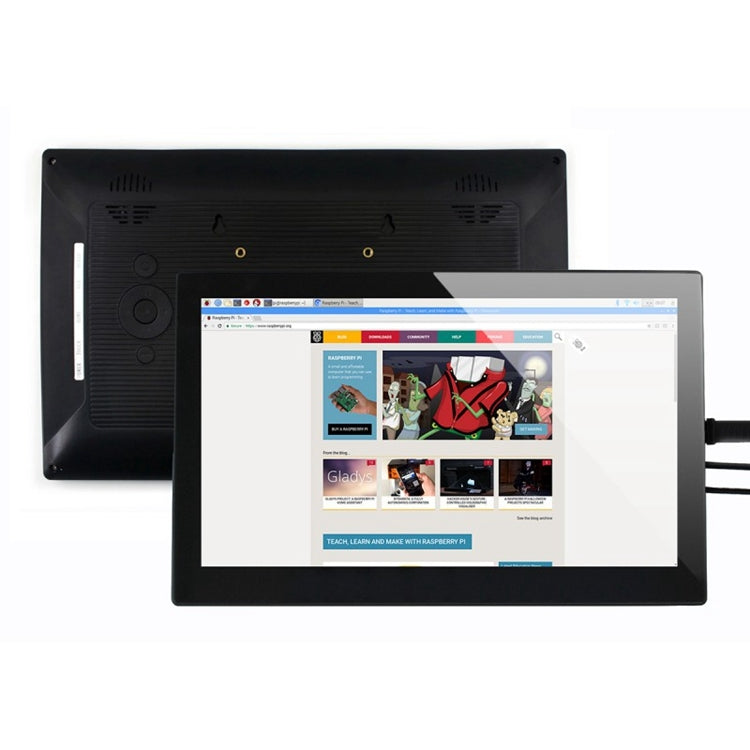 WAVESHARE 13.3inch HDMI LCD (H) Capacitive Touch Screen LCD with Toughened Glass Cover, Supports Multi mini-PCs, Multi Systems, 13.3inch HDMI LCD (H) (with case)