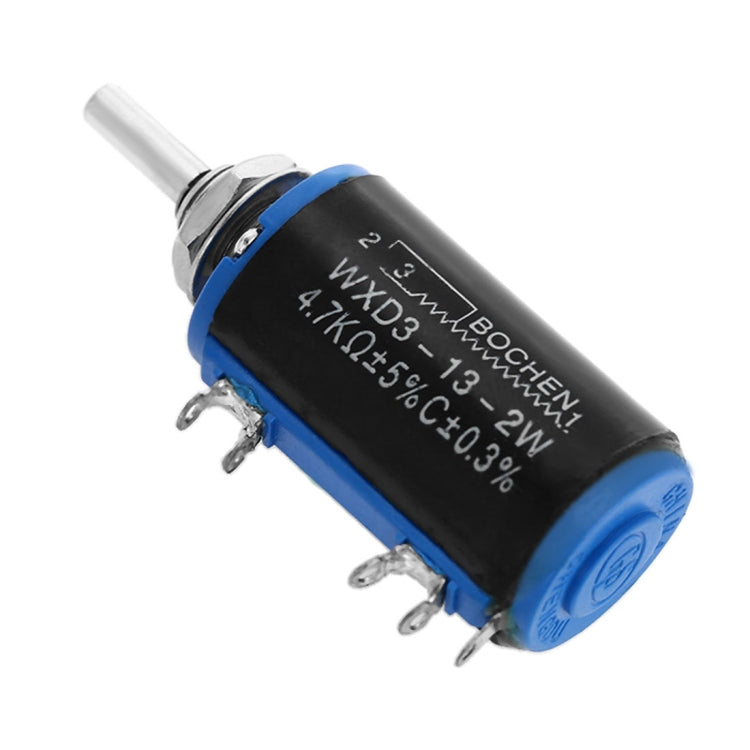 WXD3 - 13 - 2W 4.7K Ohm  Multiturn Precision Potentiometer -Black