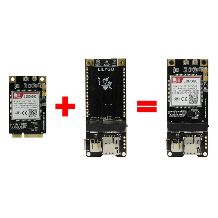 TTGO T-PCIE ESP32-WROVER-B AXP192 Chip WiFi Bluetooth Nano Card SIM Series Module Hardware Composable Development Board, PCIE-SIM7600JC Module, PCIE-SIM7600JC Module