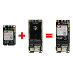 TTGO T-PCIE ESP32-WROVER-B AXP192 Chip WiFi Bluetooth Nano Card SIM Series Module Hardware Composable Development Board, PCIE-SIM7600JC Module, PCIE-SIM7600JC Module