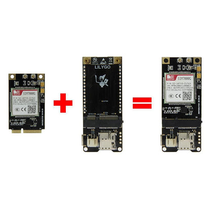 TTGO T-PCIE ESP32-WROVER-B AXP192 Chip WiFi Bluetooth Nano Card SIM Series Module Hardware Composable Development Board, PCIE-SIM7600JC Module, PCIE-SIM7600JC Module