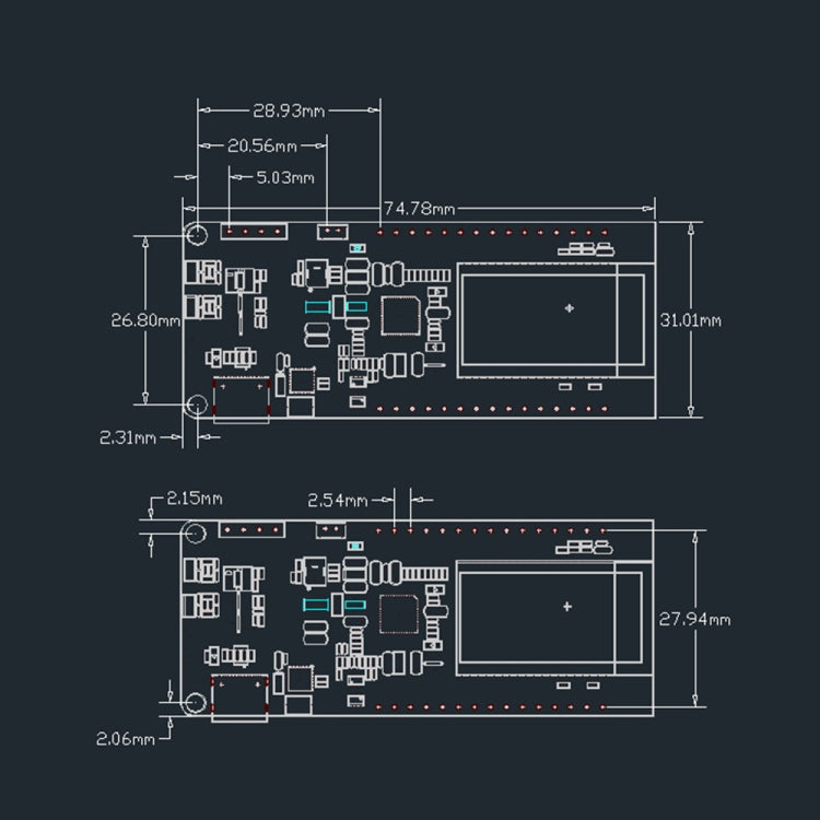 TTGO T-PCIE ESP32-WROVER-B AXP192 Chip WiFi Bluetooth Nano Card SIM Series Module 4MB Hardware Composable Development Board, 4MB