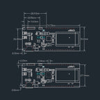 TTGO T-PCIE ESP32-WROVER-B AXP192 Chip WiFi Bluetooth Nano Card SIM Series Module 16MB Hardware Composable Development Board, 16MB