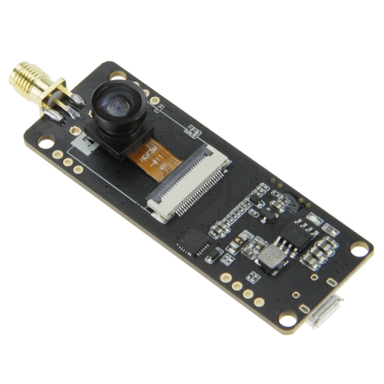 TTGO Fish-eye Lens Camera Module OV2640 SMA WiFi 0.91 OLED Development Board with 3dbi Antenna, Fish-eye Lens