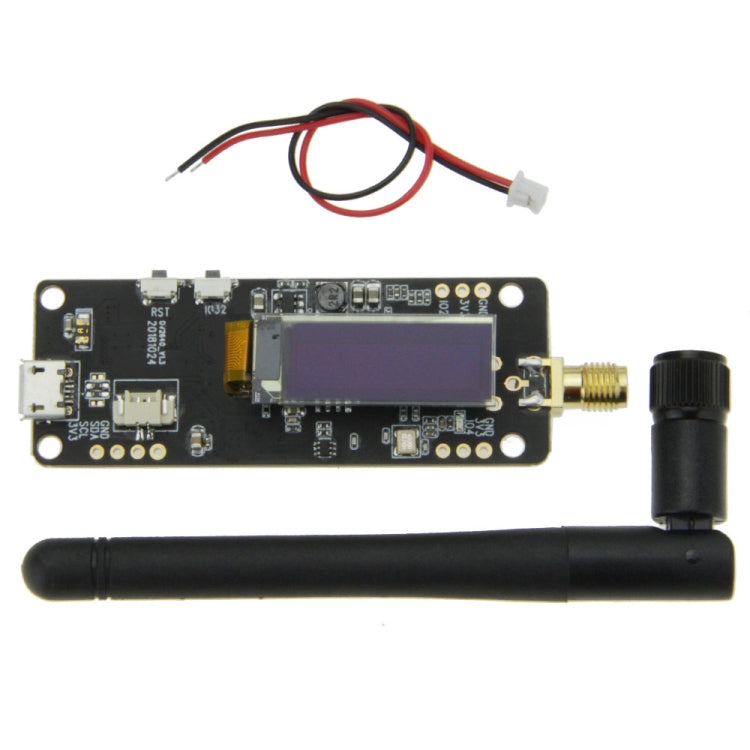 TTGO Fish-eye Lens Camera Module OV2640 SMA WiFi 0.91 OLED Development Board with 3dbi Antenna, Fish-eye Lens