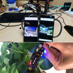 TTGO Fish-eye Lens Camera Module OV2640 SMA WiFi 0.91 OLED Development Board with 3dbi Antenna, Fish-eye Lens