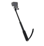 For DJI / Insta360 / GoPro and Other Action Camera Universal Aluminum Alloy Selfie Stick with Adapter, Length: 25-75cm, Length: 25-75cm