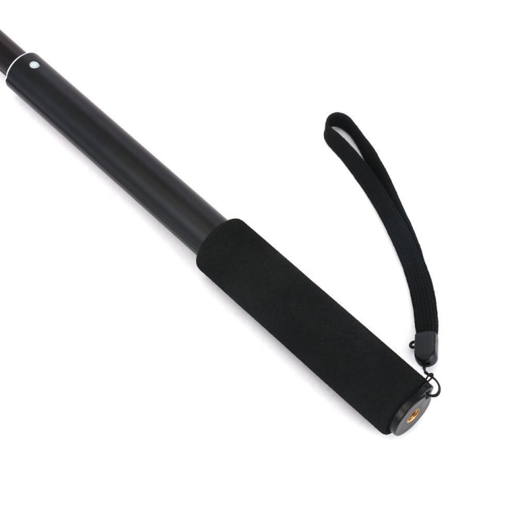 For DJI / Insta360 / GoPro and Other Action Camera Universal Aluminum Alloy Selfie Stick with Adapter, Length: 25-75cm, Length: 25-75cm
