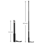For DJI / Insta360 / GoPro and Other Action Camera Universal Aluminum Alloy Selfie Stick with Adapter, Length: 25-75cm, Length: 25-75cm