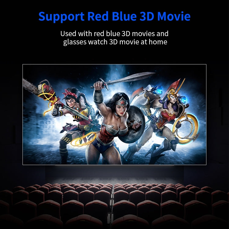 VS626 Android 3500ANSI Lumens 1080*720 Resolution LED+LCD Technology Smart Projector, Support AV / HDMI / SD Card / USB / VGA, Android