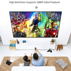 VS626 Android 3500ANSI Lumens 1080*720 Resolution LED+LCD Technology Smart Projector, Support AV / HDMI / SD Card / USB / VGA, Android