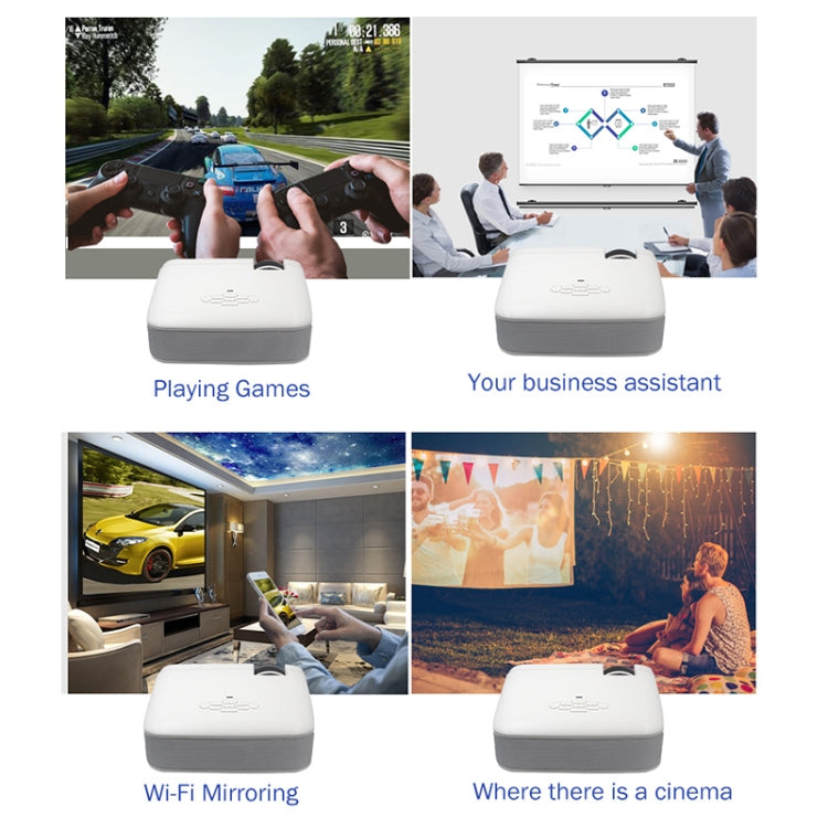 D40S 1600 Lumens Portable Home Theater LED HD Digital Projector, D40S