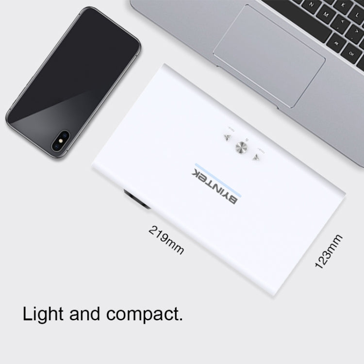 TOUMEI V6 3800 Lumens Android 9.0 3D Smart DLP Projector, 2GB+32GB, Support Dual Band WiFi / Bluetooth / HDMI / TF Card / RJ45