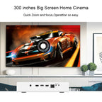 TOUMEI V6 3800 Lumens Android 9.0 3D Smart DLP Projector, 2GB+32GB, Support Dual Band WiFi / Bluetooth / HDMI / TF Card / RJ45