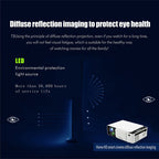 T5 100ANSI Lumens 800x400 Resolution 480P LED+LCD Technology Smart Projector, Support HDMI / SD Card / 2 x USB / Audio 3.5mm, Ordinary Version, Ordinary Version