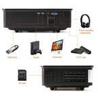 Wejoy L2 300ANSI Lumens 5.8 inch LCD Technology HD 1280*768 pixel Projector with Remote Control,  VGA, HDMI, L2