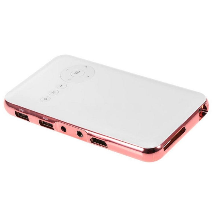 Wejoy DL-S6+ 1000 Lumens 854x480 Smart Mini Projector, RK3128 CPU, 1GB+32GB, Android 4.4, Bluetooth, WiFi, HDMI, DL-S6+/Rose Gold