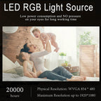 Wejoy DL-S6+ 1000 Lumens 854x480 Smart Mini Projector, RK3128 CPU, 1GB+32GB, Android 4.4, Bluetooth, WiFi, HDMI, DL-S6+/Rose Gold