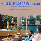 Wejoy DL-S6+ 1000 Lumens 854x480 Smart Mini Projector, RK3128 CPU, 1GB+32GB, Android 4.4, Bluetooth, WiFi, HDMI, DL-S6+/Rose Gold