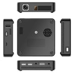 Wejoy DL-S10 120ANSI Lumens 854x480 Smart Mini Projector, RK3328 ARM Cortex-A53 Quad Core 1.5GHz CPU, 2GB+16GB, Android 7.1.2, Bluetooth, WiFi, HDMI, DL-S10