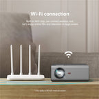 RD825 1280x720 2200LM Mini LED Projector Home Theater, Support HDMI & AV & VGA & USB, Smart Version, Smart Version