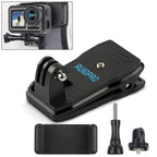 RUIGPRO 360 Degree Rotation Backpack Rec-Mounts Clip Clamp Mount + Phone Clamp for GoPro, Insta360, DJI and Other Action Cameras, Rec-Mounts+Clamp