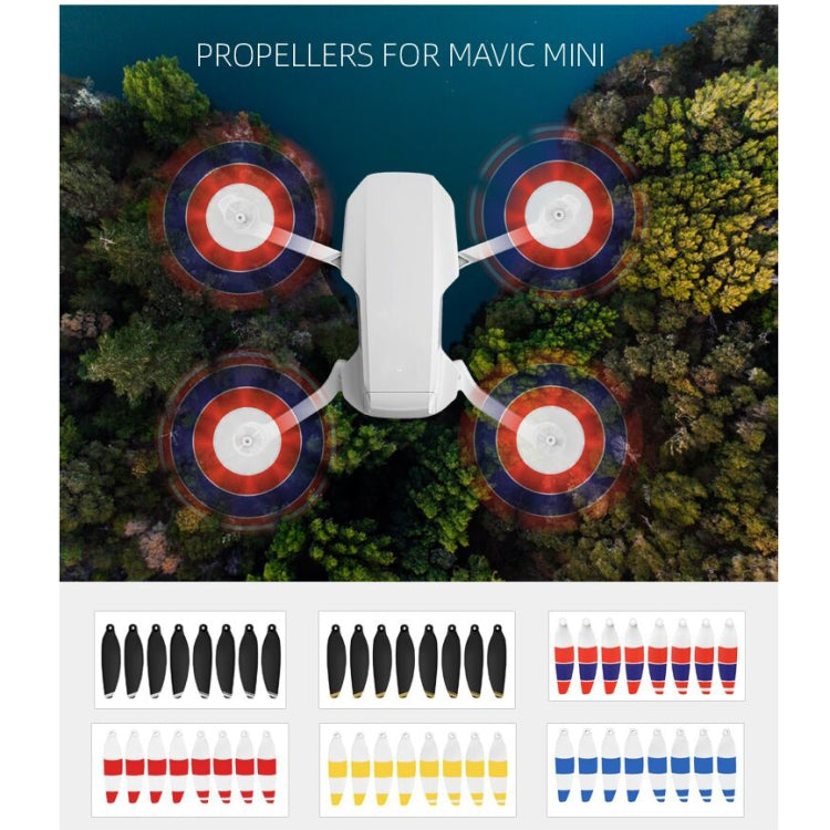 8PCS/Set Sunnylife 4726F-CS Low Noise Quick-release Wing Propellers Drone Accessories for DJI Mavic Mini, 4726F-CS (Yellow), 4726F-CS (Blue), 4726F-CS (Red)