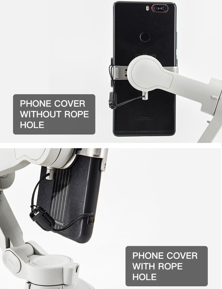 STARTRC Phone Holder Clip Anti-lost Rope Strap Anti-drop for DJI OM4 / Osmo Mobile 3