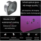 JSR CPL Lens Filter for DJI FPV, Aluminum Alloy Frame, CPL