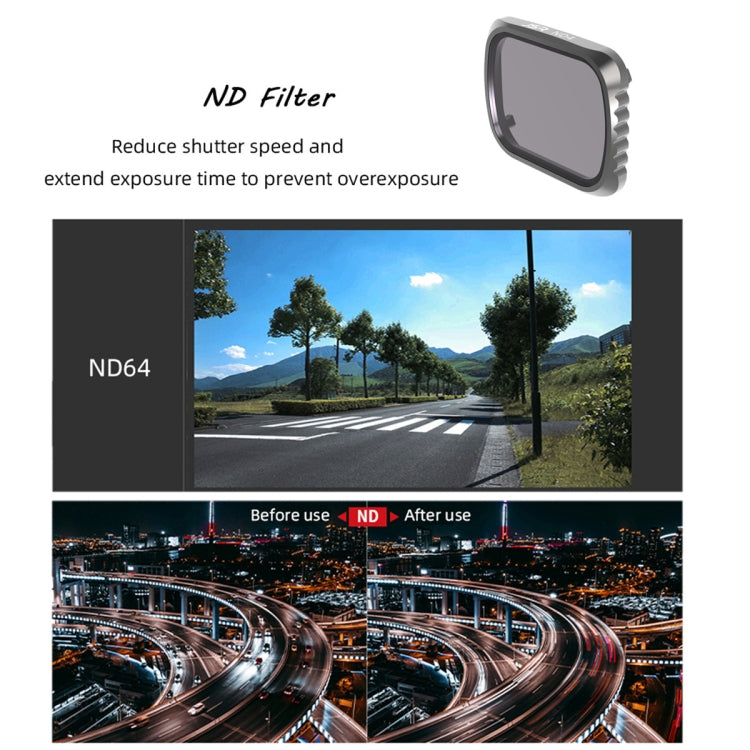 JSR KS CPL + ND8 + ND16 Lens Filter for DJI Air 2S, Aluminum Frame, CPL + ND8 + ND16