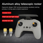 RCSTQ Two-color Retractable Thumb Rocker Joystick for DJI FPV Combo Drone Remote Control, For DJI FPV Two-color
