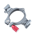 Stabilizer Extension Bracket Ring Adapter with Dual Cold Shoe Base for DJI OM4 / Osmo Mobile 3, Bracket For DJI OM4
