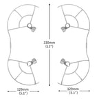STARTRC Drone Propeller Protective Guard Anti-collision Ring for DJI Mini 3 Pro, For DJI Mini 3 Pro