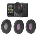 JSR 3 in 1 CPL ND8 ND16 Lens Filter For DJI Osmo Action 3, 3 in 1