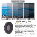 JSR 4 in 1 UV CPL ND8 ND16 ND32 ND64 Lens Filter For DJI Osmo Action 3, 6 in 1