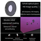 JSR 8 in 1 Streak Blue CPL ND8 ND16 ND32 ND64 STAR NIGHT Lens Filter For DJI Osmo Action 3, 8 in 1
