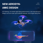 For DJI Mini 4 Pro / Mavic Mini 3 Pro STARTRC 2 Pairs Color LED Flash Lamp Low Noise Propellers, For DJI Mavic Mini 3 Pro