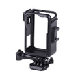 For DJI Osmo Action 3 Vertical Plastic Protective Frame Cage with Cold Shoes, For DJI Osmo Action 3