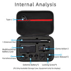 For DJI Osmo Action 3 Carrying Storage Case Bag,Size: 21.5 x 29.5 x 10cm, 21.5 x 29.5 x 10cm