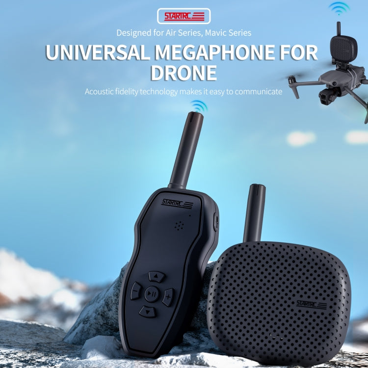 STARTRC Drone Megaphone Wireless Portable Speaker 3KM Control for DJI Mavic / Air / Mini Series, 3KM Control